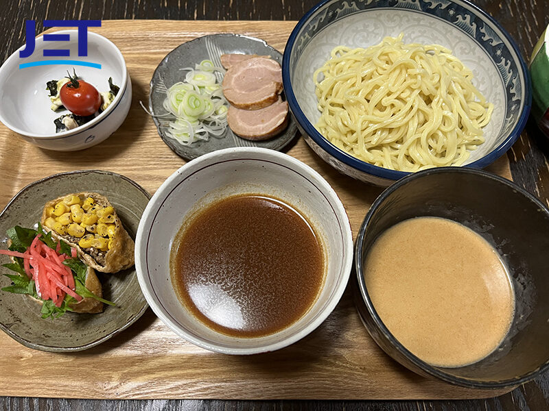 リコッタつけ麺御膳 つけ麺/箸休め2品
