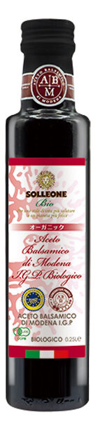  SOLLEONE Bio Premium Aceto Balsamico di Modena I.G.P.Biologico Rosso 250ml ソル・レオーネビオ プレミアム オーガニック・バルサミコ酢 レッドラベル 250ml