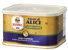  RIZZOLI Acciughe in Olio di Oliva 720g リッツォーリ アンチョビ・フィレオリーブ油漬け 缶入り 720g