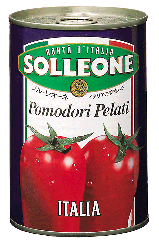  SOLLEONE Pomodori Pelati 400g ソル・レオーネ ホールトマト 400g