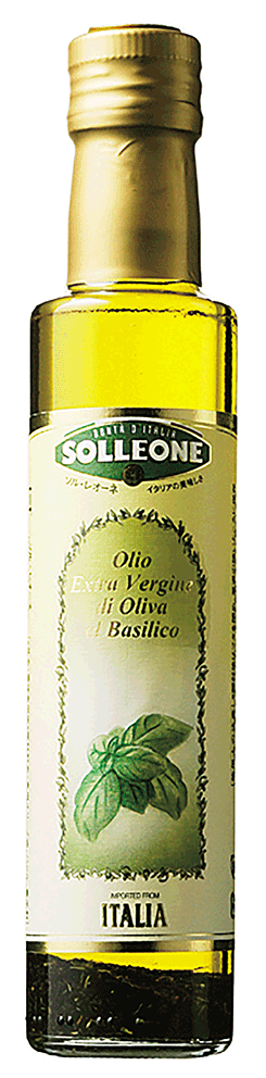  SOLLEONE Olio Extra Vergine di Oliva alla basilico 250ml ソル・レオーネ バジル・フレーバー・オリーブオイル 250ml