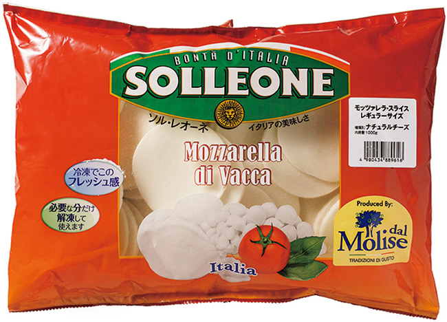  SOLLEONE Mozarella Pizzeria Slice I.Q.F. Reguler ソル・レオーネ モッツァレラ・ピッツェリア・スライス I.Q.F. レギュラー