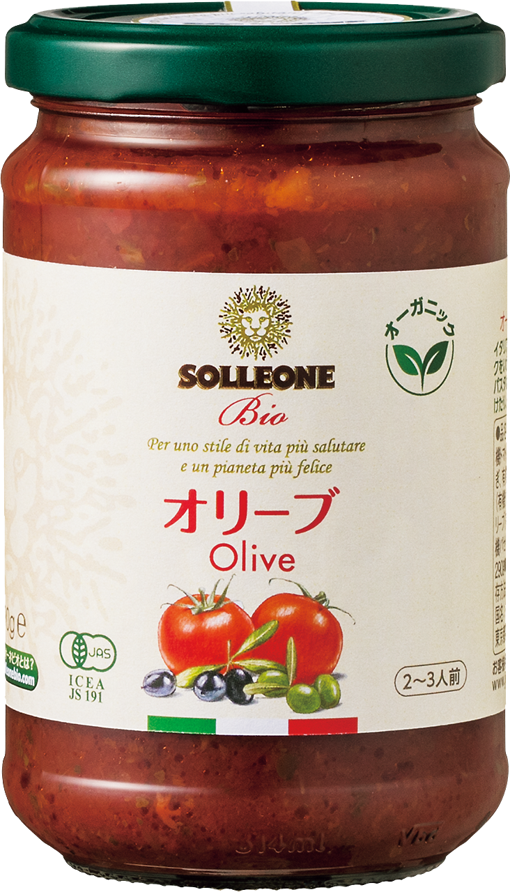 ソル・レオーネ ビオ レッドラベル オーガニック・パスタソース・オリーブ入り290g